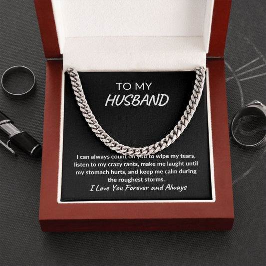 To My Husband, Count on You | Cuban Link Chain