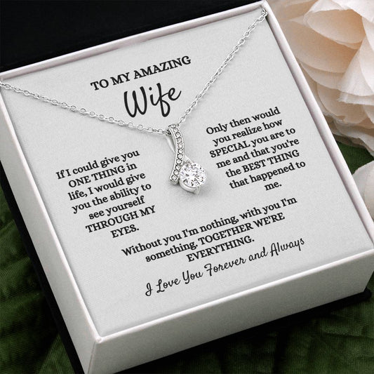 To My Amazing Wife | Alluring Beauty Necklace