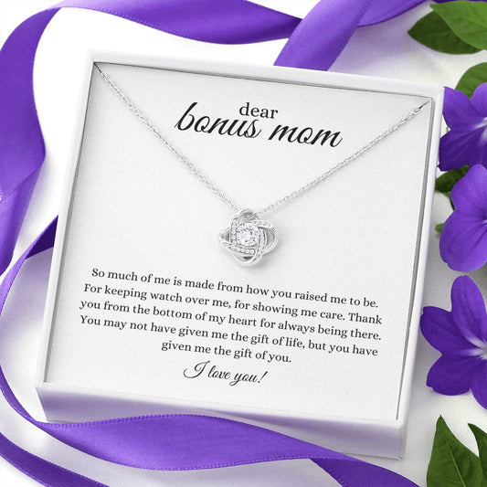 Dear Bonus Mom, Gift of You | Love Knot Necklace