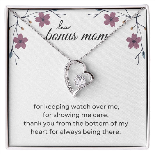 Dear Bonus Mom, For keeping watch over me | Forever Love Necklace